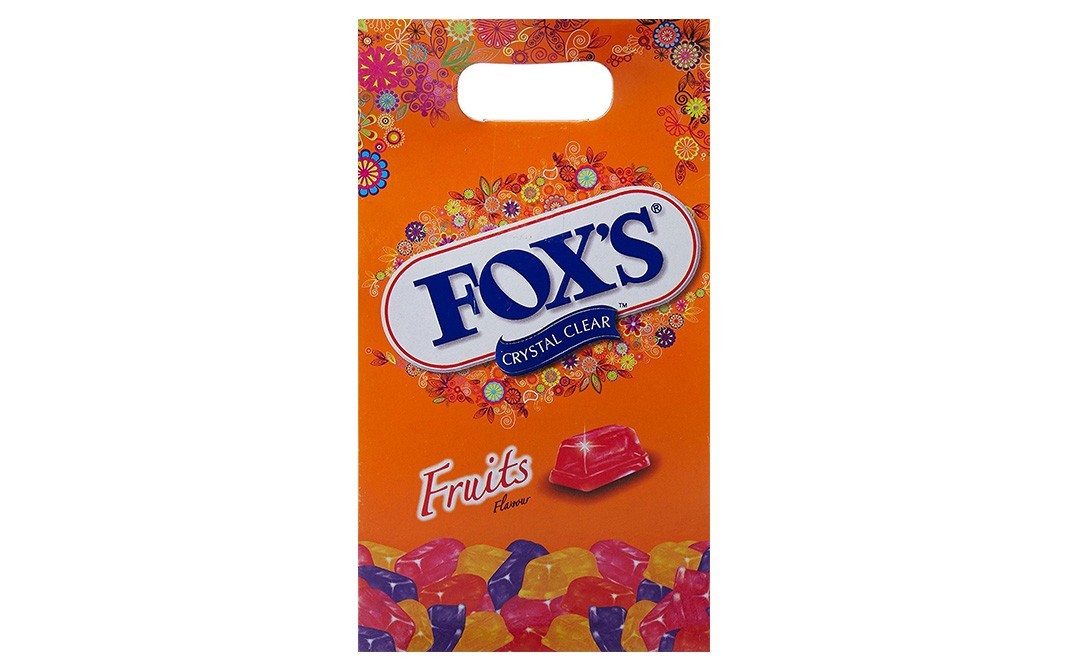 Fox'S Crystal Clear Fruits Flavours Candies   Box  180 grams